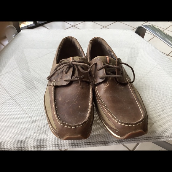 clarks men's boat shoes